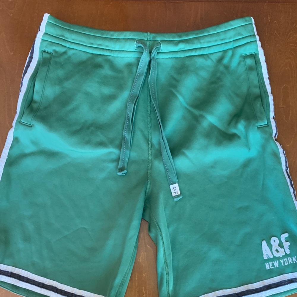 Abercrombie & Fitch Men's Teal Athletic Shorts